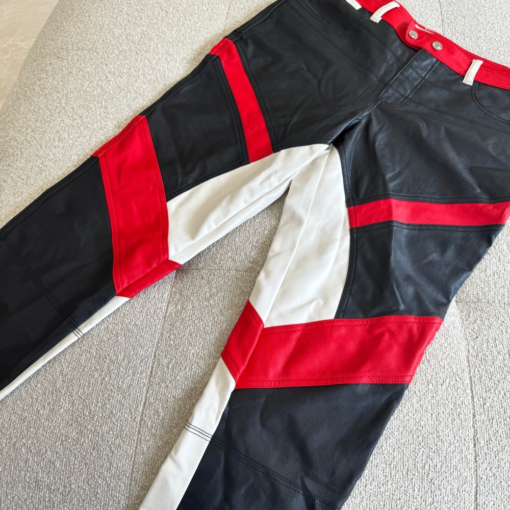 WE THE FREE COLOR BLOCK VEGAN PANTS - SIZE 10 - Picture 3 of 9